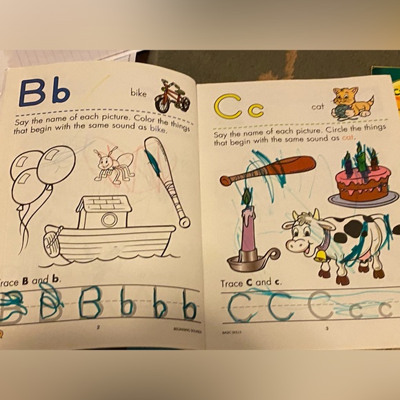 4 kids educational work books, coloring book 📚 ✏️ - Picture 6 of 16